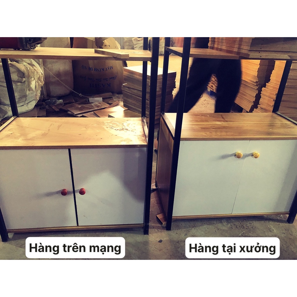 Kệ lò vi sóng 4 tầng có tủ, kệ đa năng mẫu mới, đa năng, tiện dụng cho nhà bếp chất gỗ MDF dễ dàng lắp ráp