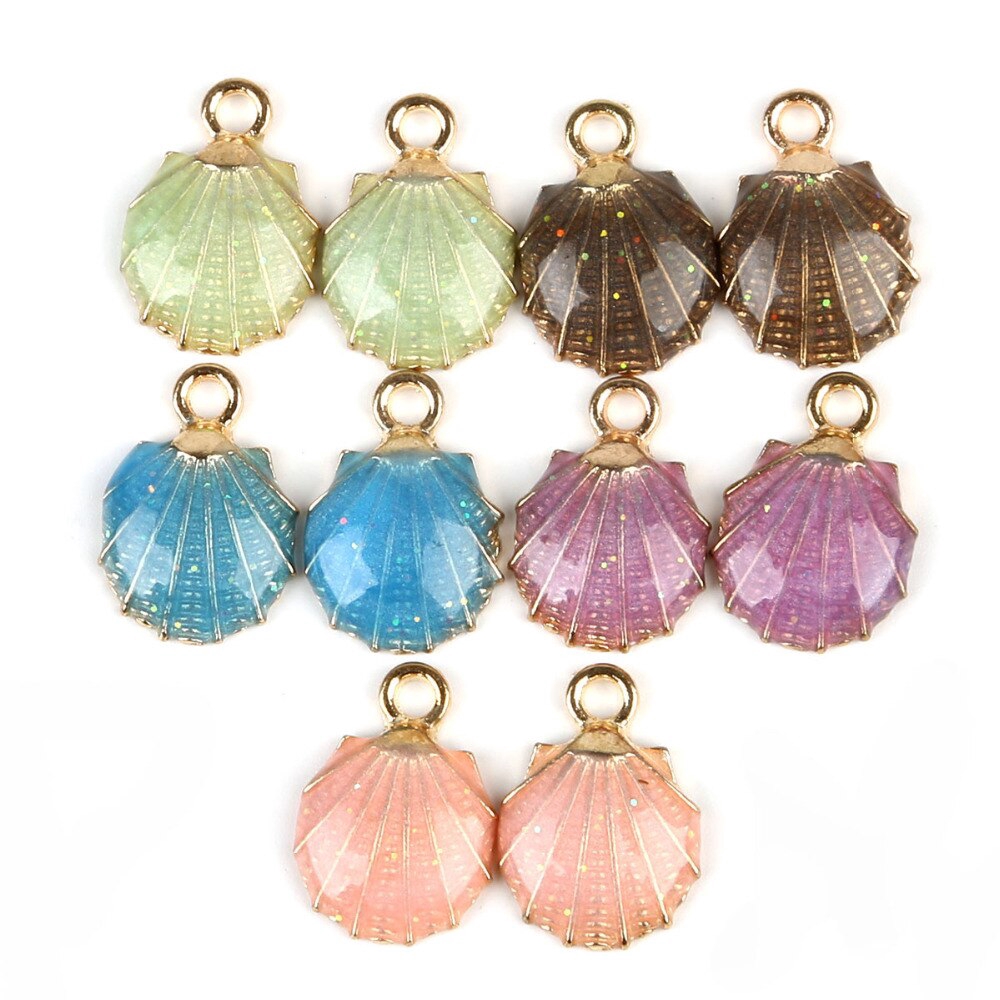 Mặt vòng cổ hình vương miện/ sao biển tráng men nhiều kiểu dành cho làm vòng tay/dây chuyền thủ công DIY