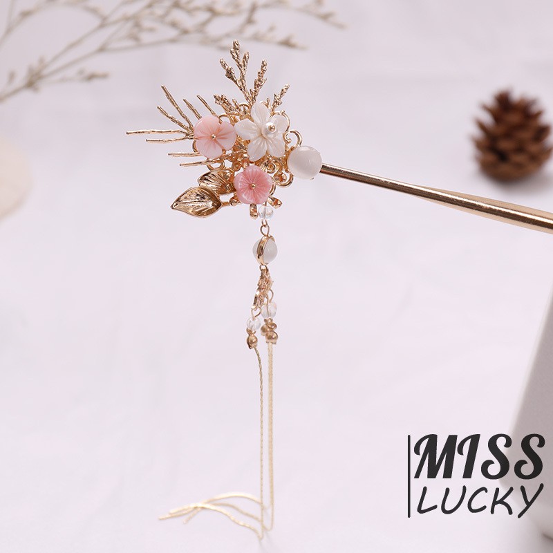 Trâm cài tóc tua rua phong cách retro thời trang cho nữ