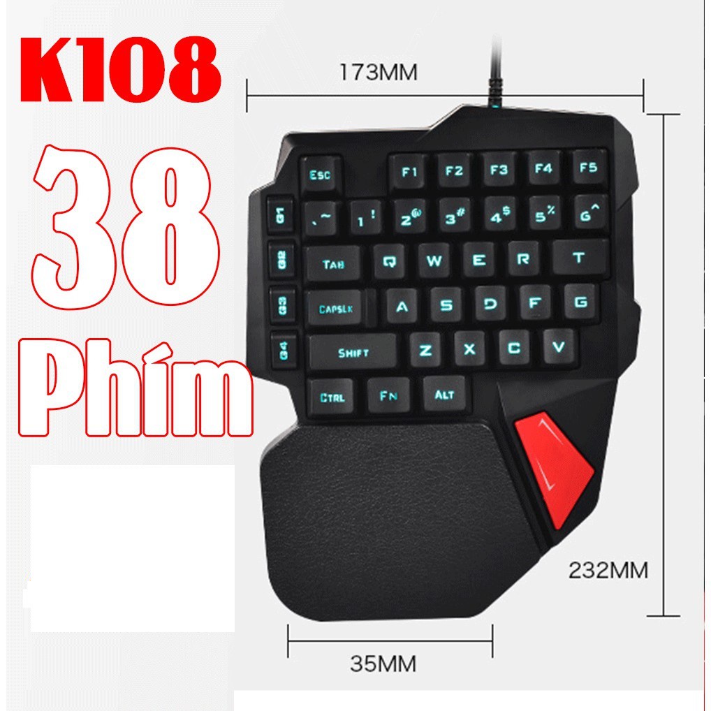 CHÍNH HÃNG Bàn Phím Cơ Bàn Phím Xinmeng k108 Dành Cho Game Thủ Đèn LED dc3054