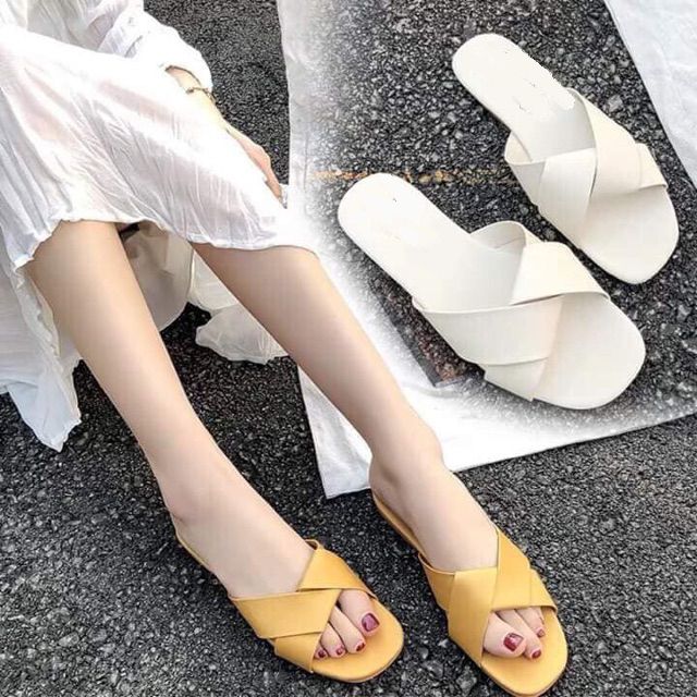 FREE SHIP 50k Dép lê nữ quai xoắn siêu bền êm chân 004