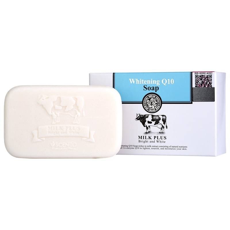 Xà phòng Scentio Milk Plus Whitening Q10 Soap 100g Thái Lan