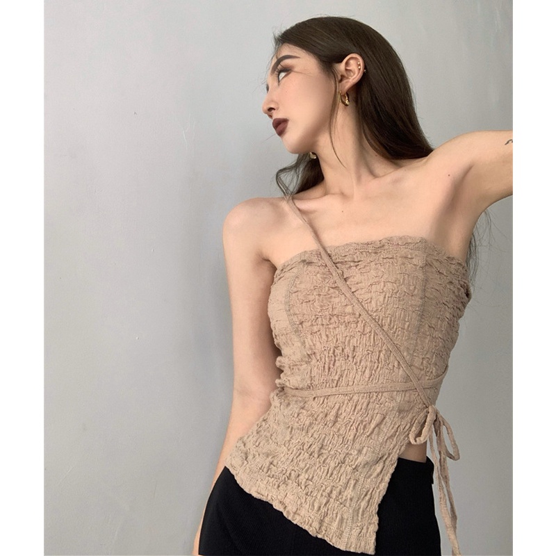 Áo Ống Đan Len Thời Trang Mùa Hè Quyến Rũ Dễ Phối Đồ Cho Nữ