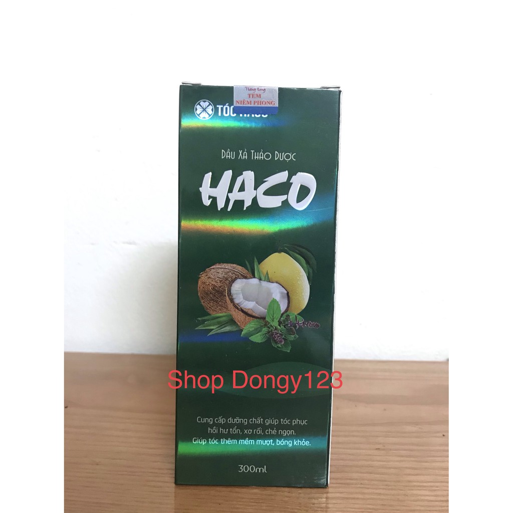 TÓC HACO: DẦU XẢ THẢO DƯỢC - chai 300ml