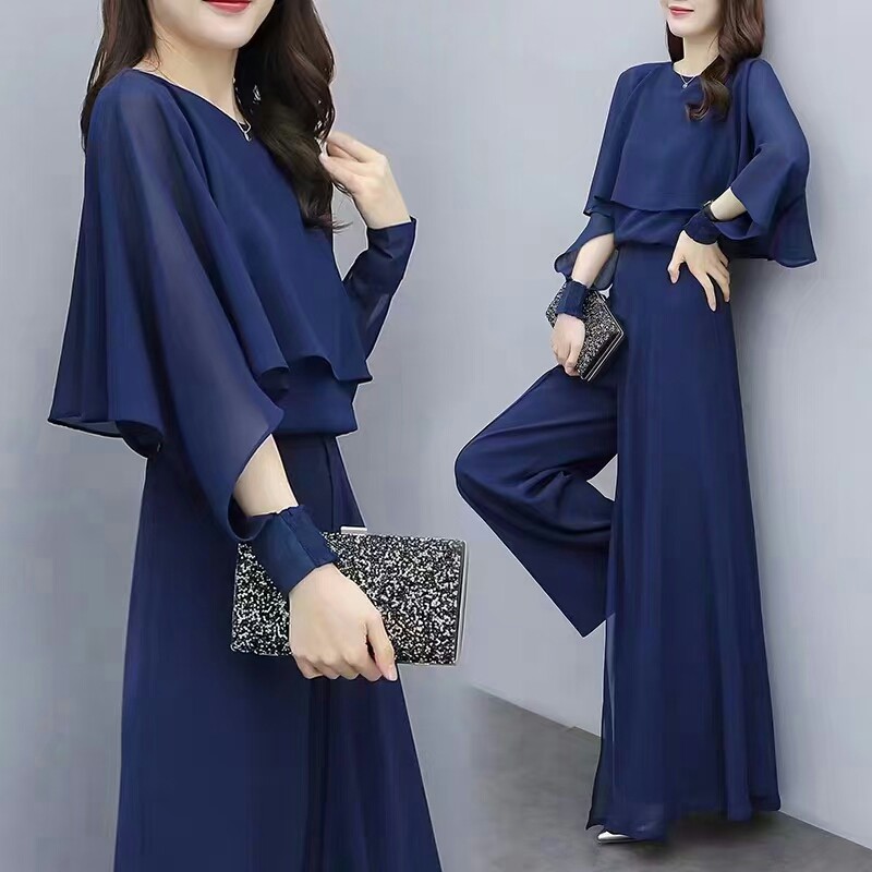SET S1338 ÁO TAY CÁNH DƠI VOAN