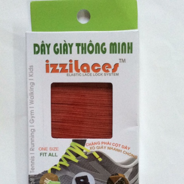 Dây giày thông minh izzilaces ĐỎ