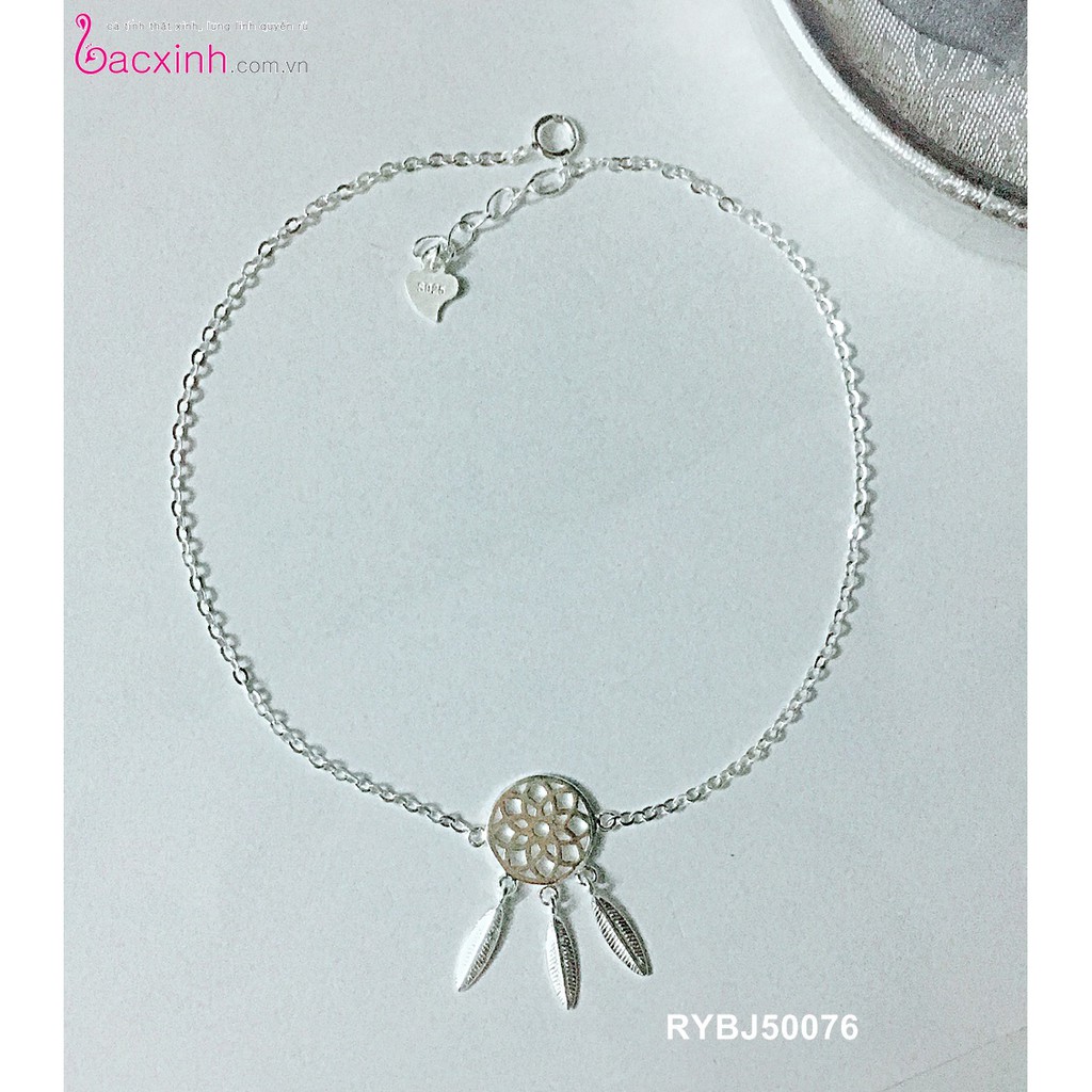 Lắc chân bạc Ý 925 Bạc xinh Huệ Ngân - Vòng bắt giấc mơ Dream catcher RYBJ50076 | BigBuy360 - bigbuy360.vn