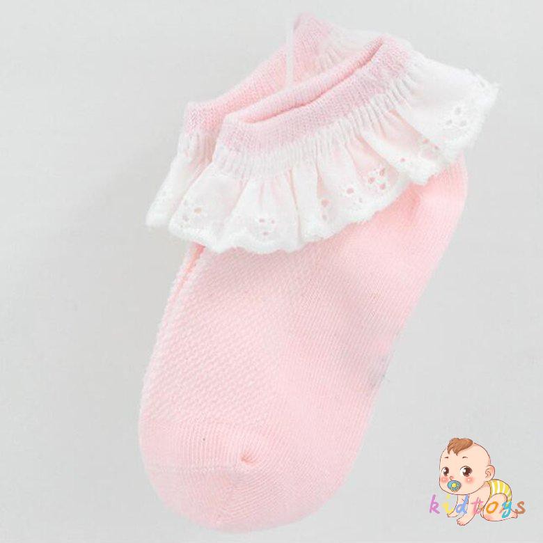 Vớ Cotton Chống Trượt Cho Bé Gái