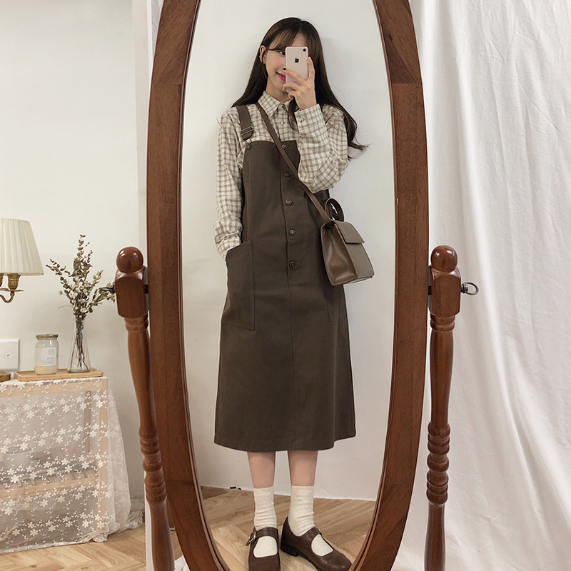 Đầm cổ vuông màu trơn đáng yêu dành cho bạn nữ 26844