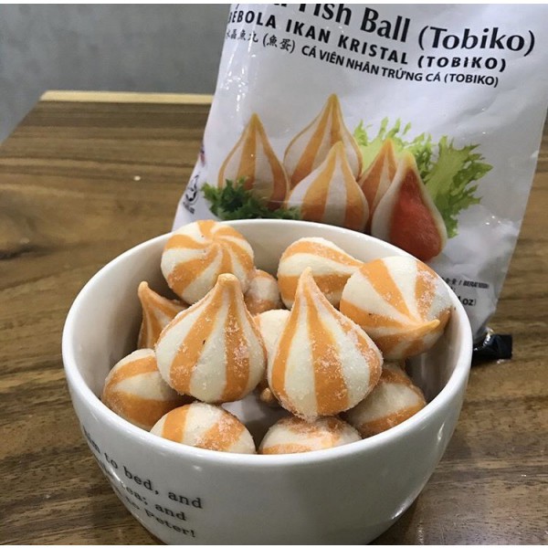 Viên sao biển nhân trứng cá crystal tobiko nhập khẩu malaysia 500gr thả lẩu, nấu mỳ