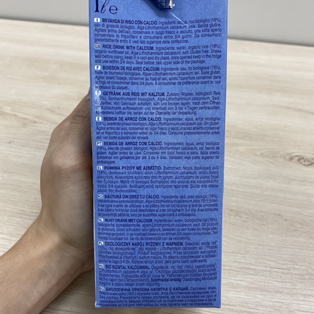 SỮA GẠO ĂN KIÊNG RISO SCOTTI CANXI BIO ( HỘP 1L) - BIO Calcium Rice Milk