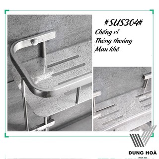 [INOXSUS304] Kệ thẳng đơn/2 tầng nhà tắm