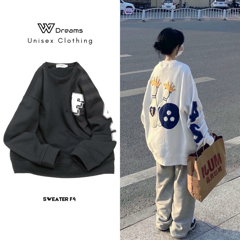 Áo SWEATER F4 Vãi Chân Cua Dày dặn Form Ulzzang Unisex ( Có Ảnh Thật)