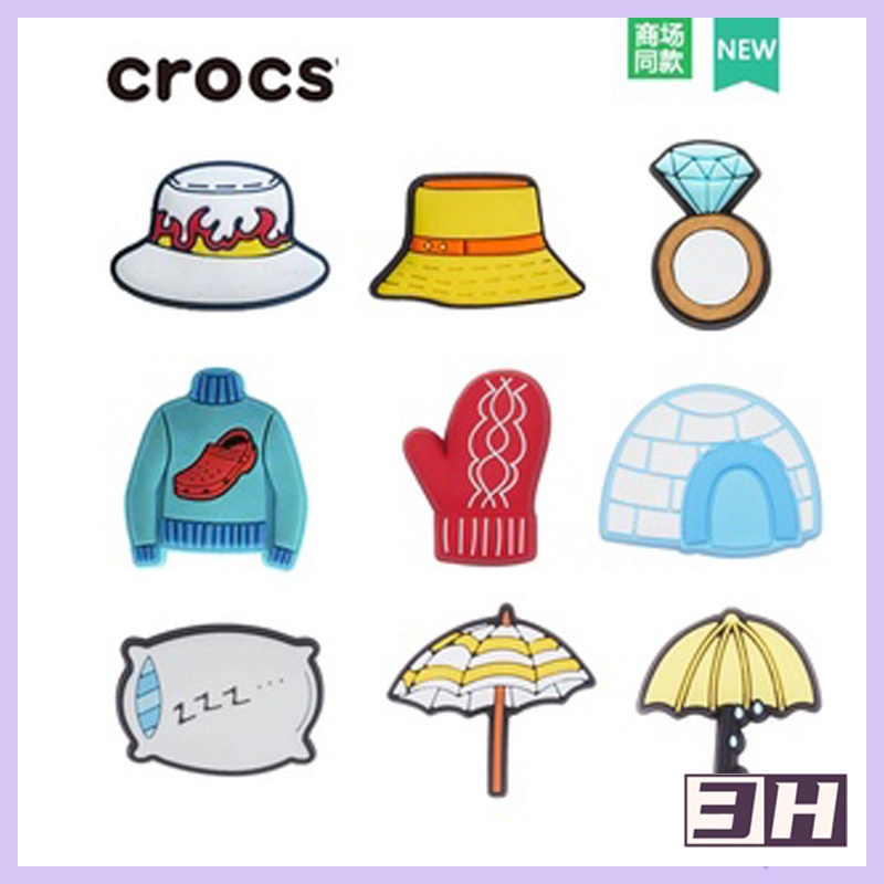 CROCS set Phụ Kiện Trang Trí Mũ/Ô Chất Lượng Cao