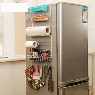Giá treo cạnh tủ lạnh đa năng tiết kiệm diện tích