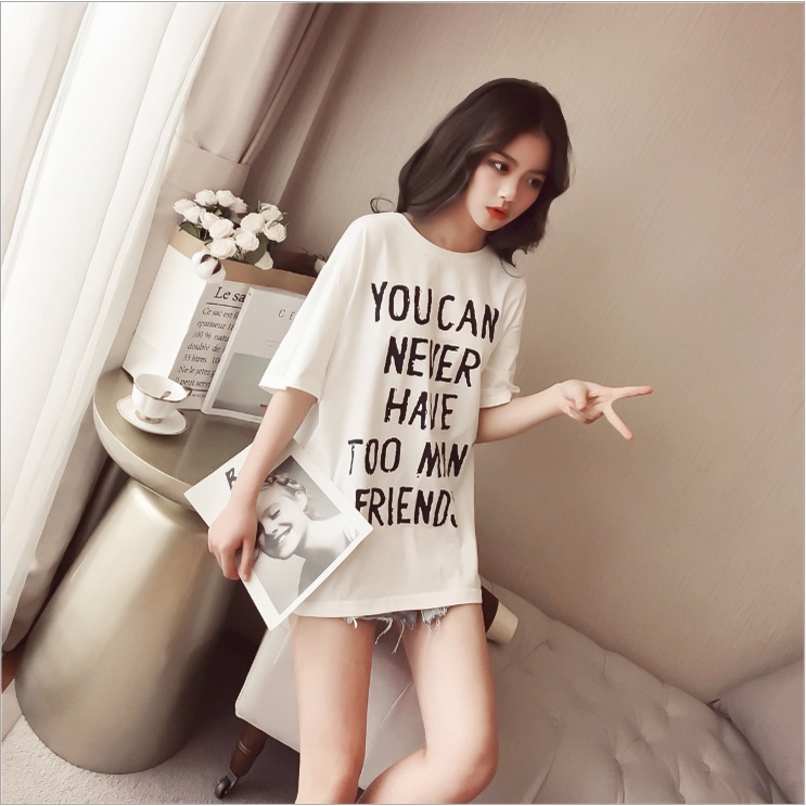 Áo thun nữ thiết kế in hình trẻ trung A01