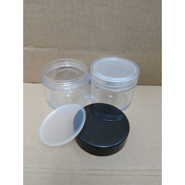 Hủ Nhựa ️ Hủ Nhựa Chiết Mỹ Phẩm Thân Trong Có Lót 20g/30/50g Dùng Chiết Kem, Chiết Bột, Sang Chiết Mỹ Phẩm Du Lịch