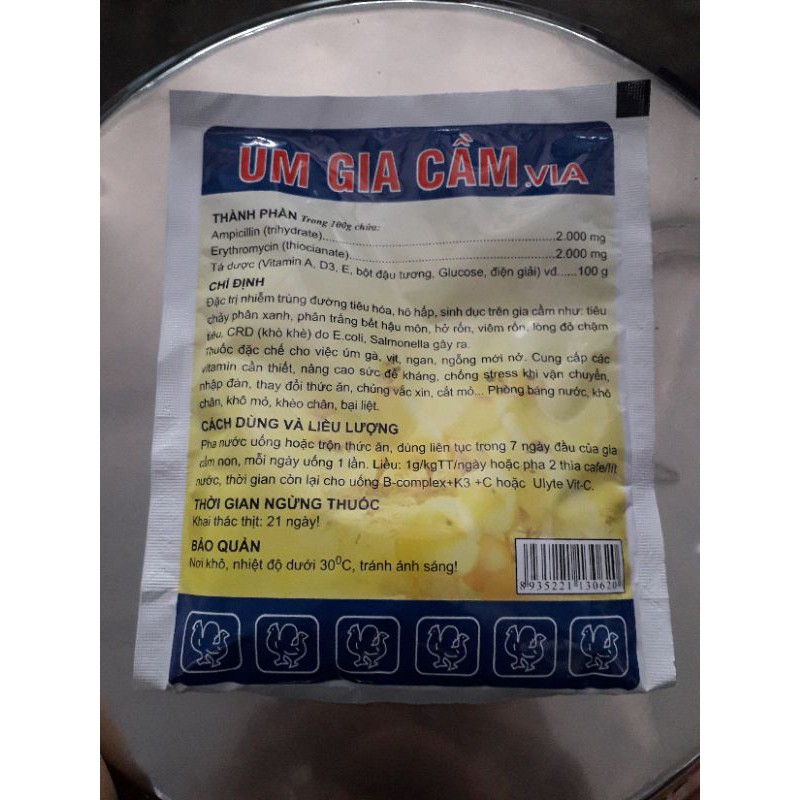 úm gia cầm 100g. úm gà vịt cút gói 100g
