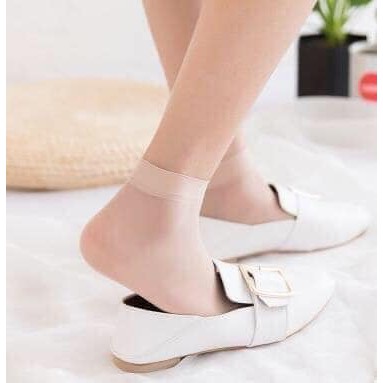 [Hàng Mới] Set 3 Đôi Tất Giấy Trơn Cho Nữ