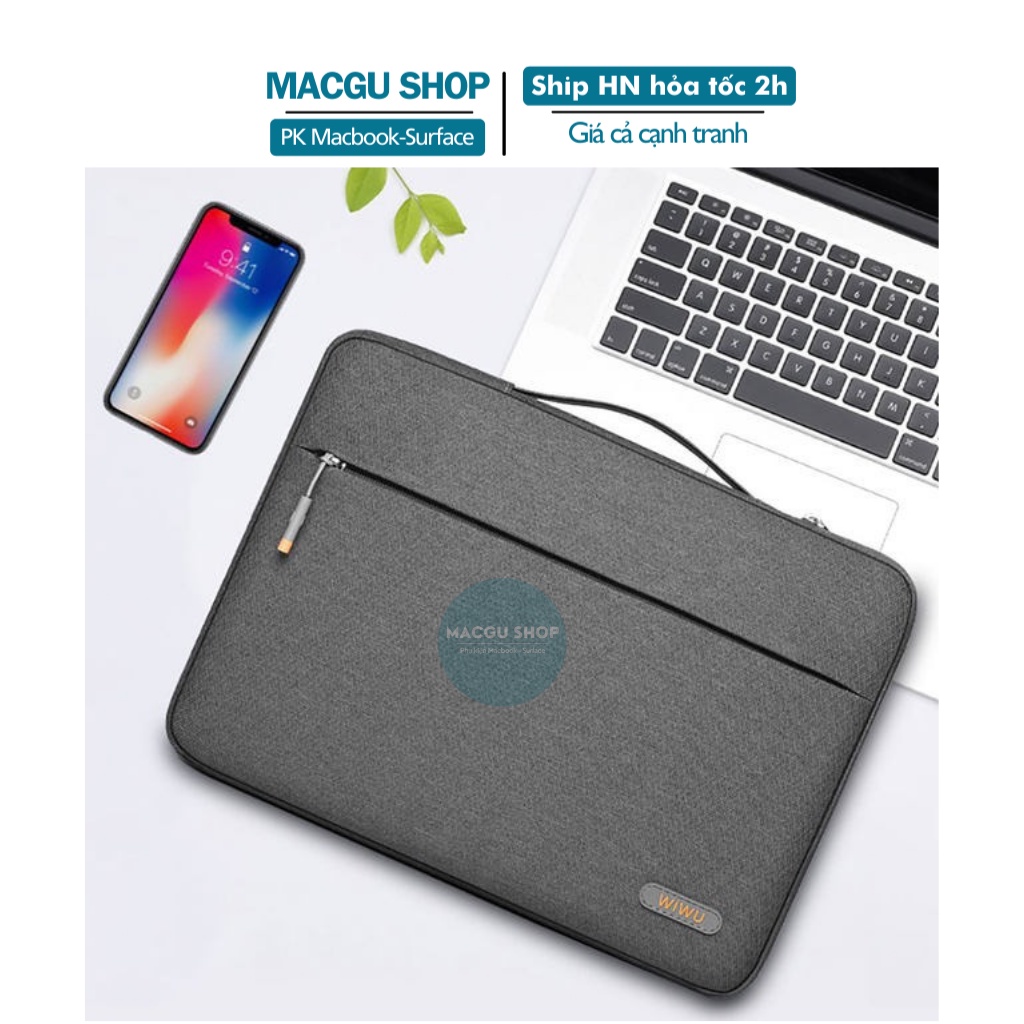 Túi chống sốc macbook laptop cao cấp Wiwu Pilot Sleeve. Túi xách cầm tay laptop macbook chống sốc, chống nước đủ dòng