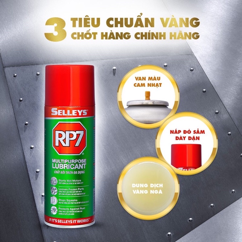 Bình xịt RP7 150ml, 350ml bôi trơn chống rỉ sét Selleys chính hãng