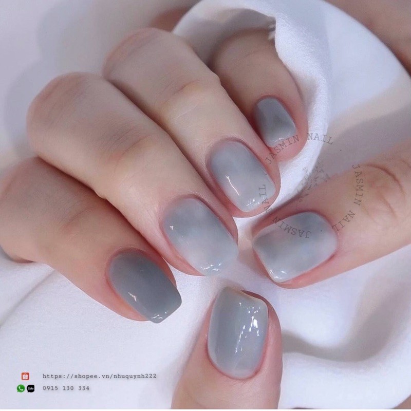 [Mã NHUQAD giảm 10% đơn 100k][ NAIL BOX] Nailbox móng úp thiết kế sẵn  mẫu loang màu kèm keo dũa