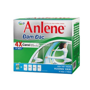 Lốc Sữa bột pha sẵn Anlene Concentrate Multi vani hộp 125ml