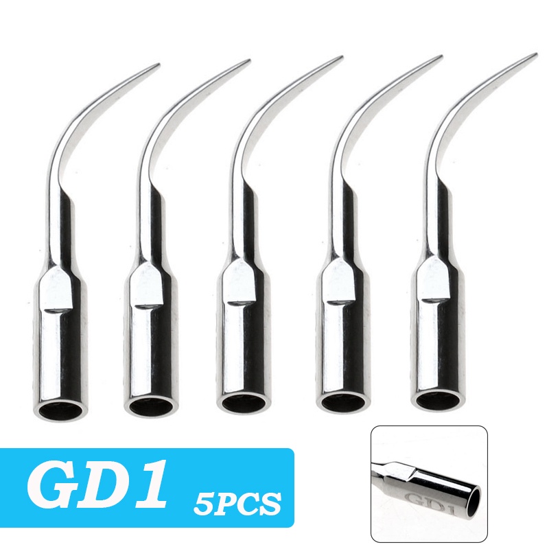 Set 5 Đầu Gắn Mũi Khoan P1/GD1/ PD1 Bằng Sóng Siêu Âm Chuyên Dụng Trong Nha Khoa