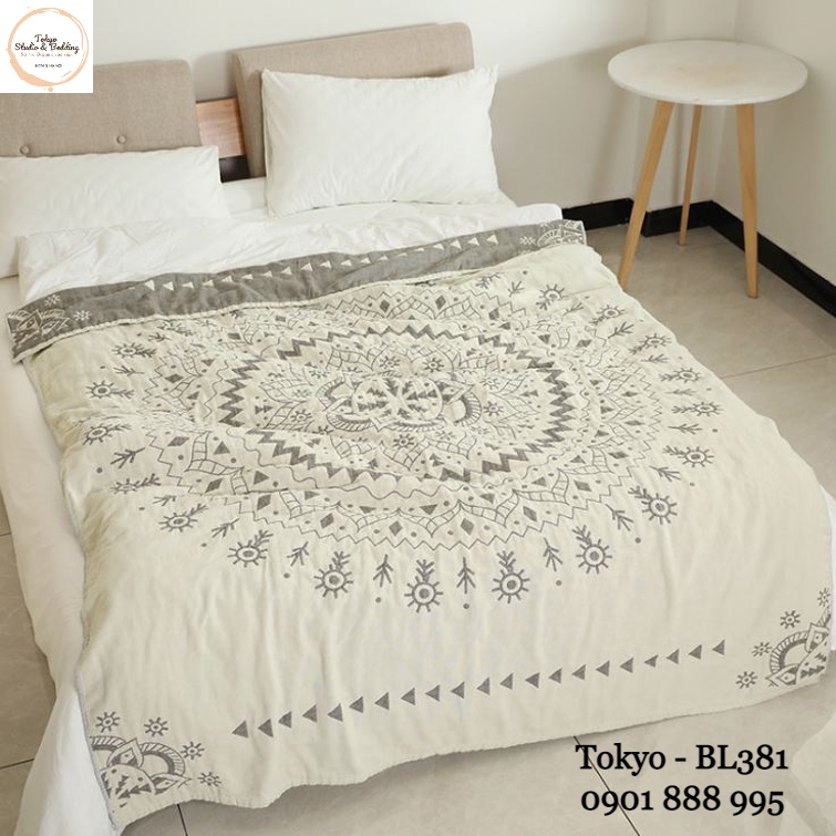 A86_Chăn Xô Thu Đông Organic Cotton Dòng Phổ thông/Basic