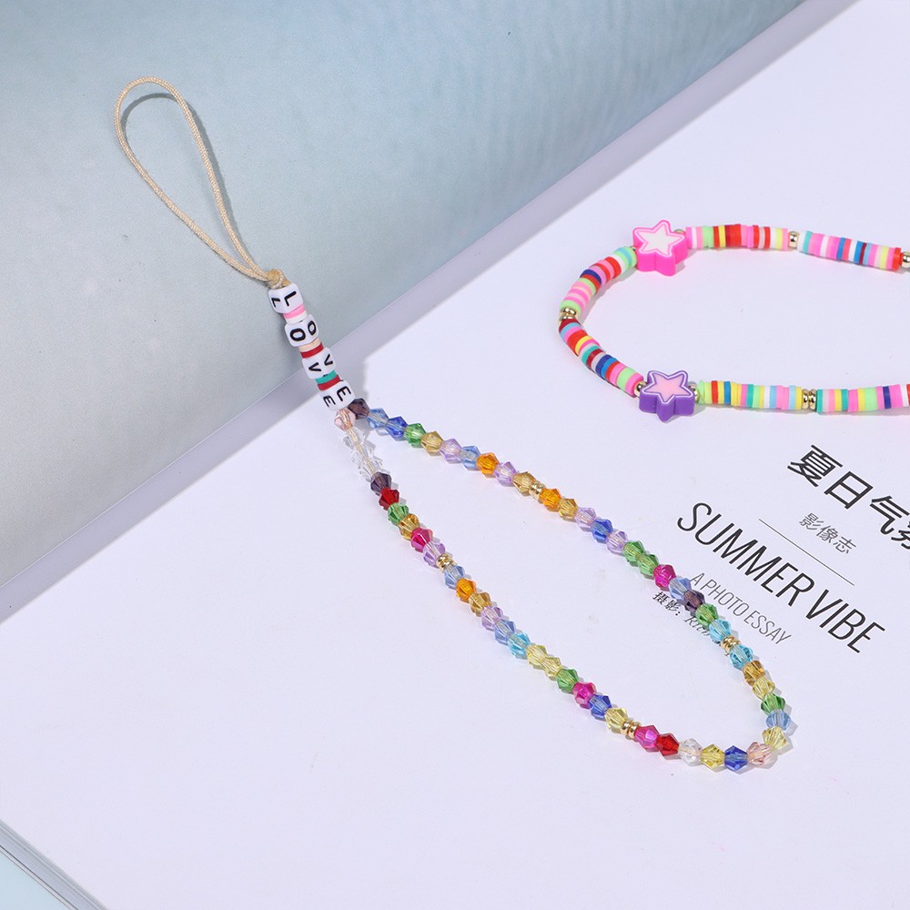 MAGIC New Strap Lanyard Women|Beads Chain Mobile Phone Chain Anti-lost Colorful Hanging Cord Decoration Mobile Phone Rope