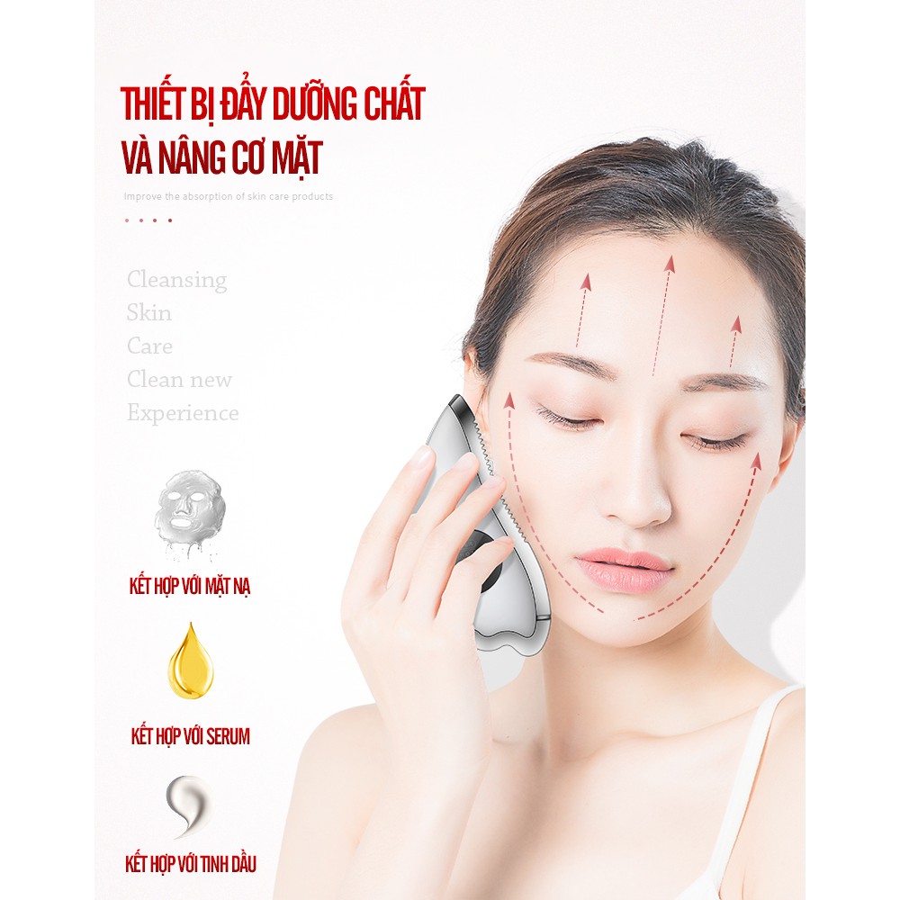 Máy Mát Xa Mặt Chạy Điện Rung Siêu Âm K-SKIN