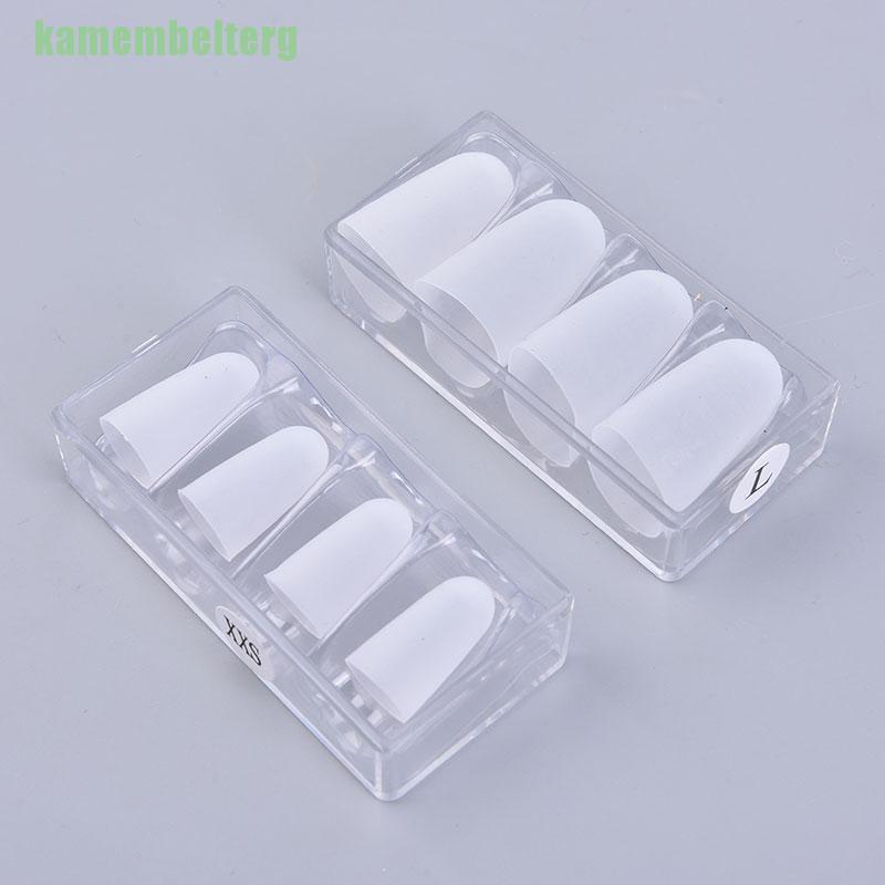 Bộ 4 miếng bọc bảo vệ đầu ngón tay hỗ trợ chơi đàn guitar chất liệu silicone tiện lợi