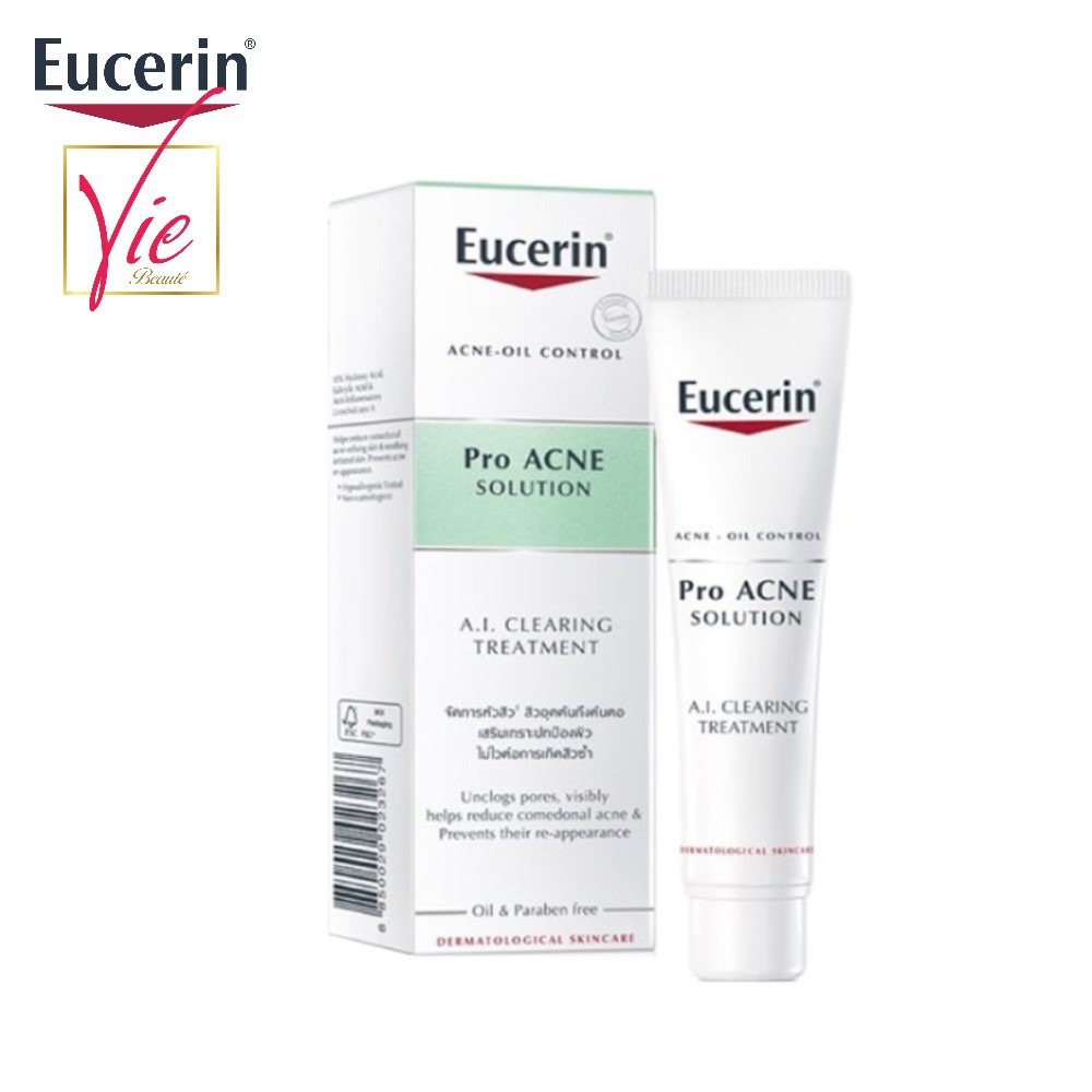 Tinh chất Eucerin Pro Acne A.I Clearing Treatment ngừa mụn, mờ vết thâm, tái tạo da 87925 40ml