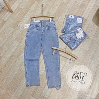 Quần jean 2 khuy ( ảnh thật )