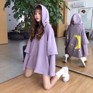 Áo Nỉ Oversize Ulzzang ( Có ảnh thật )