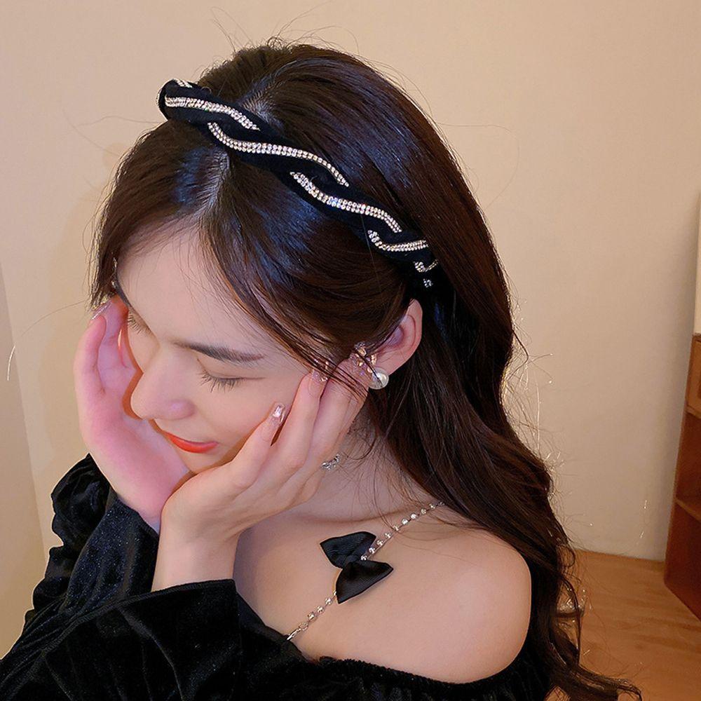 MOCHO Cài Tóc Nhung Bện Thanh Lịch Cho Nữ