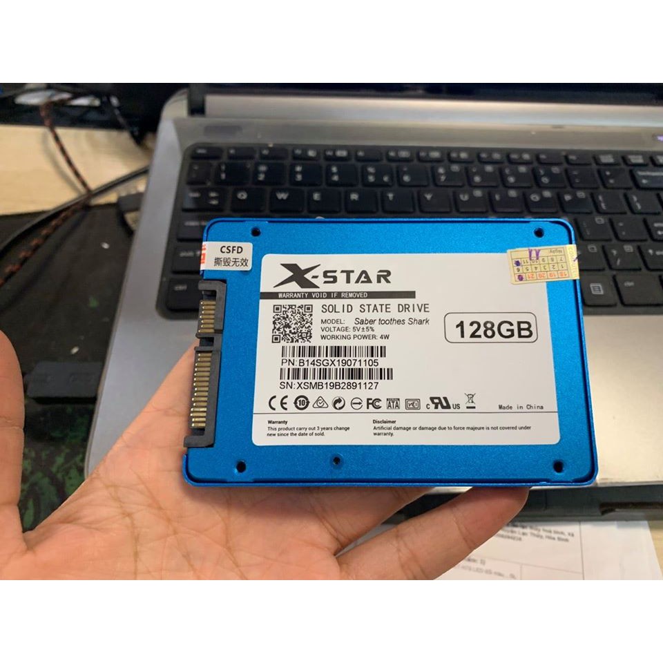 Ổ cứng SSD Xstar 128GB SATA3 Drive 2.5 Inch Sequential Read 550MB/s-Red bảo 1 đổi 1