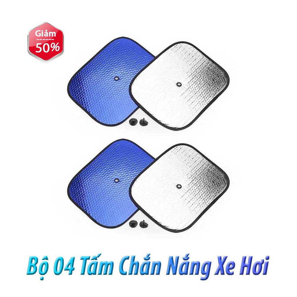 Tấm Che Nắng Xe Ô Tô - Bộ 04 Tấm Chắn Nắng Xe Hơi