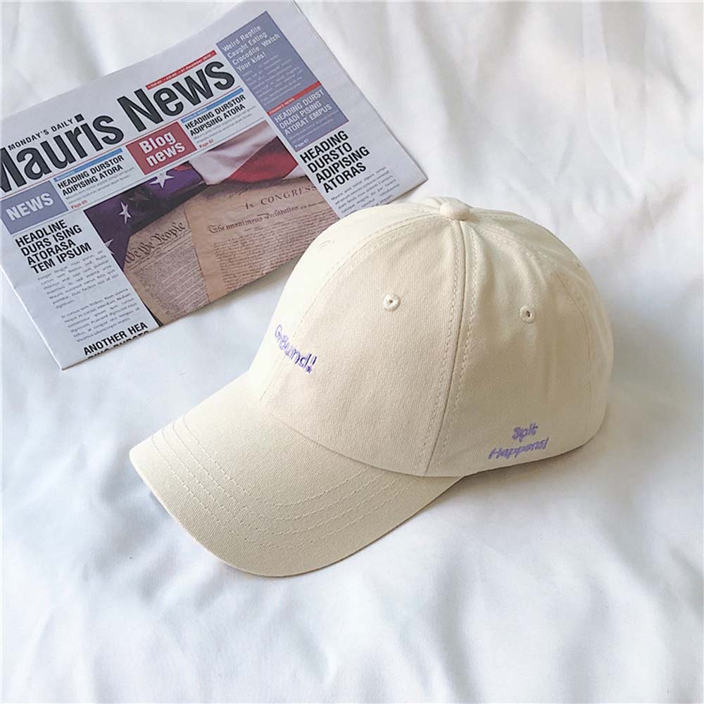 Mũ lưỡi trai thêu chữ BACK2LIFE phong cách hip hop đơn giản nhiều màu sắc