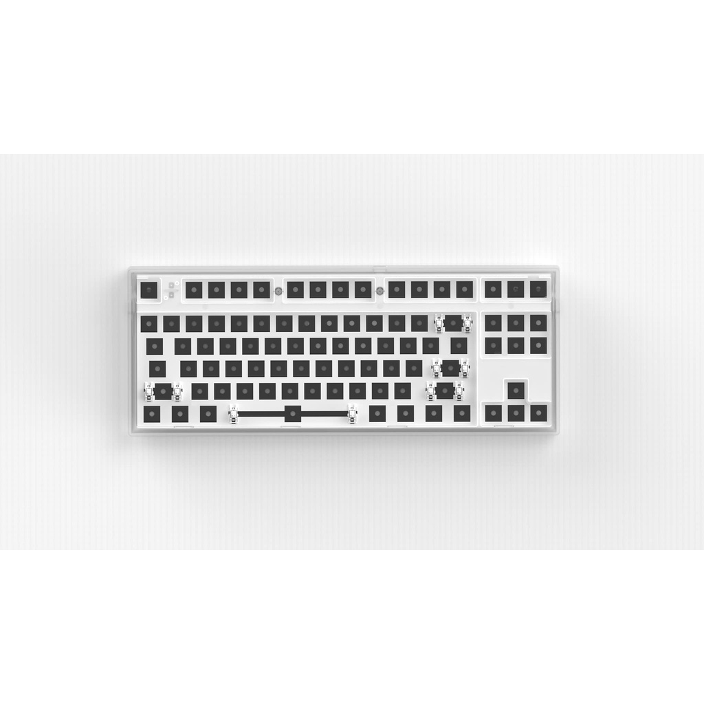 Bộ kit bàn phím cơ FL-Esports MK870 Clear White - Hotswap Led RGB - Sẵn foam - BH 12 tháng