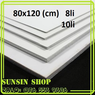 (Siêu Siêu RẺ) Bìa mô hình - 80x120cm 8mm & 10mm (Bìa làm handmade, Formex 8li 10li , Fomex 8ly 10ly, Fomic)