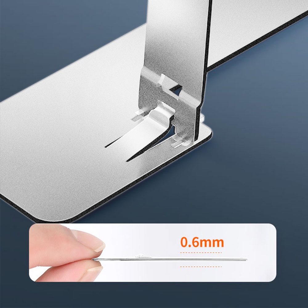 Giá Đỡ Điện Thoại Bằng Thép Không Gỉ Siêu Mỏng Có Thể Gấp Gọn Để Bàn Tiện Dụng