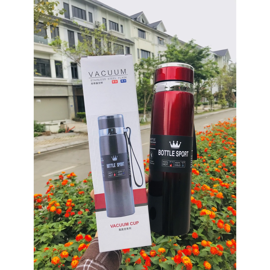 Bình giữ nhiệt nóng lạnh 1000ml inox cao cấp