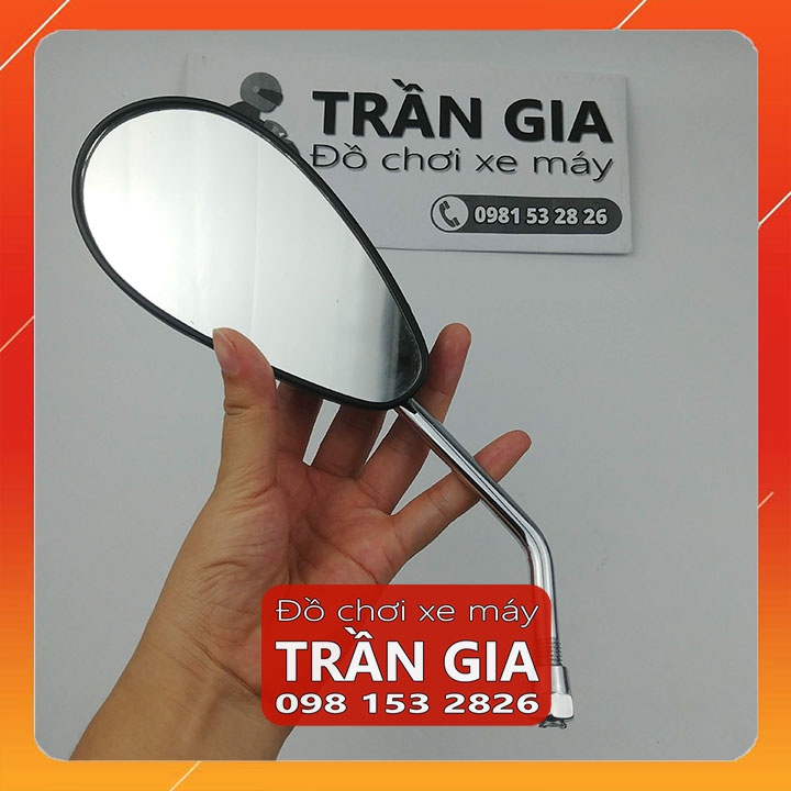 Cặp Kính/Kiếng/Gương chiếu hậu xe máy CRG hình giọt nước gắn được tất cả các dòng xe