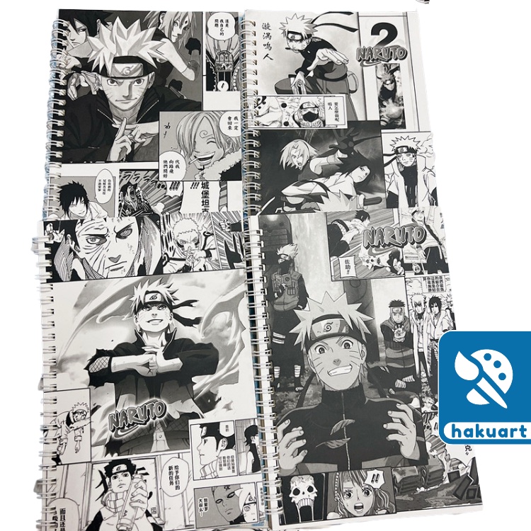 Sổ lò xo Tập vở học sinh kẻ ngang Bìa truyện tranh manga Conan Naruto - Văn Phòng Phẩm Haku