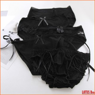 Set 5 quần lót dễ thương quần lót sexy cotton ren đen gồm 5 mẫu khác nhau