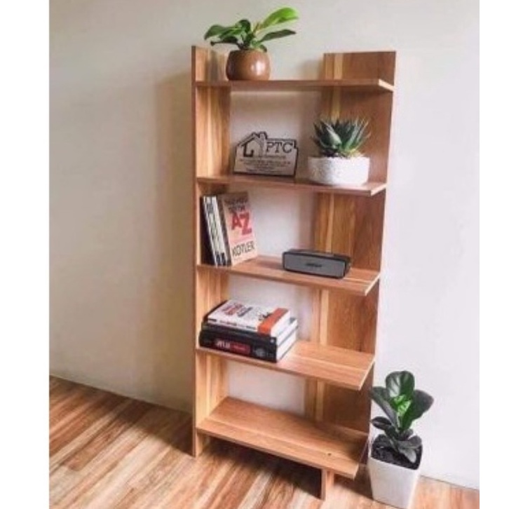 🔥Kệ Góc Tường Gỗ 5 Tầng Lắp Ghép Tiện Lợi 💯