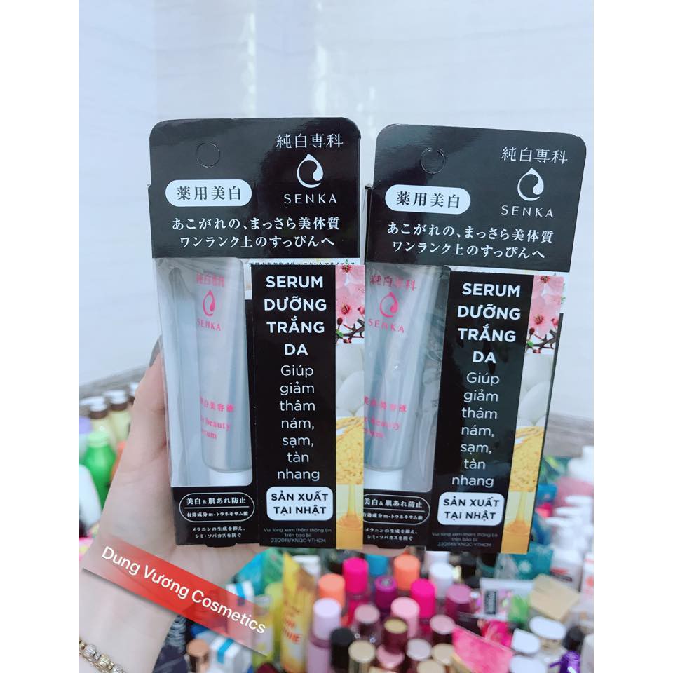 Serum Dưỡng Trắng Da Mờ Thâm Nám Senka White Beauty 35G