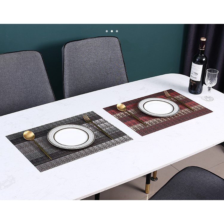 Tấm Lót Bàn Ăn Cao Cấp Placemat Cách Nhiệt Nhựa PVC, Thảm Trải Bàn Ăn Nhà Hàng Khách Sạn | MAYDECOR