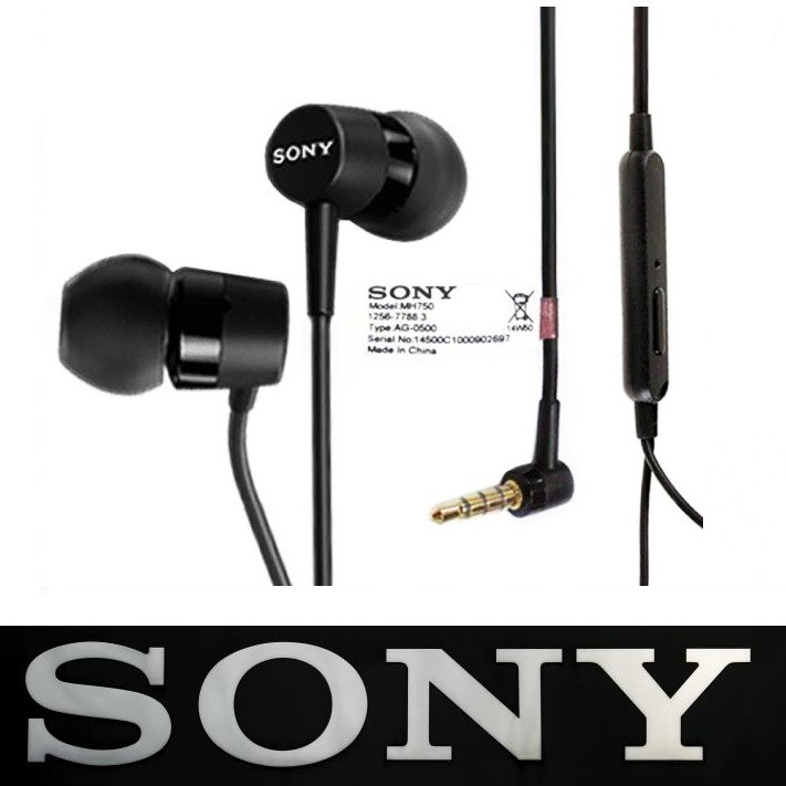 Tai nghe SONY MH750 Chuẩn Zin - tặng kèm Bộ 2 nút tai và kẹp